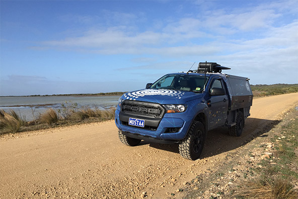 nbn satellite vehicle starts road tour in Tasmania